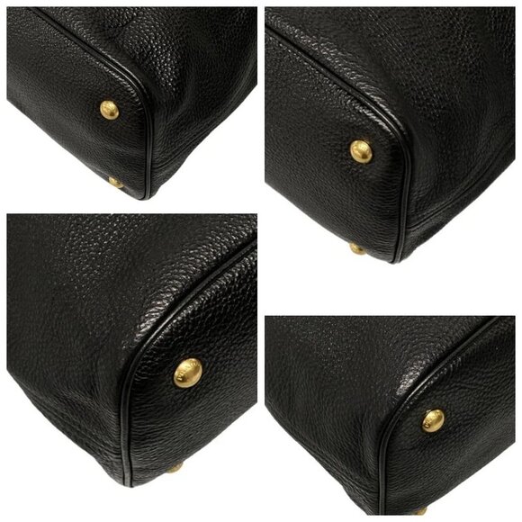 PRADA - Black Leather Shoulder Bag 807-061625 - Picture 6 of 14